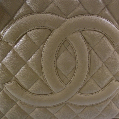 Chanel Caviar Quilted Medallion Tote Beige 11 of 11