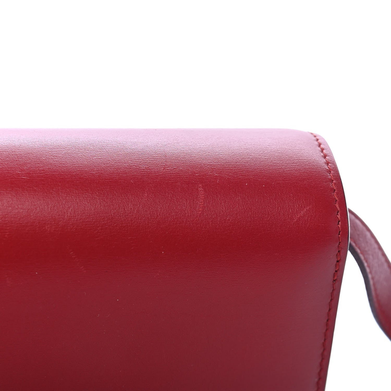Celine Box Calfskin Medium Classic Box Flap Bag Red 7 of 8
