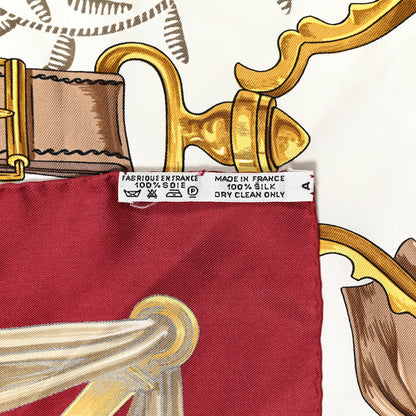 Hermes Silk Concours D Etriers Scarf 90 4 of 4