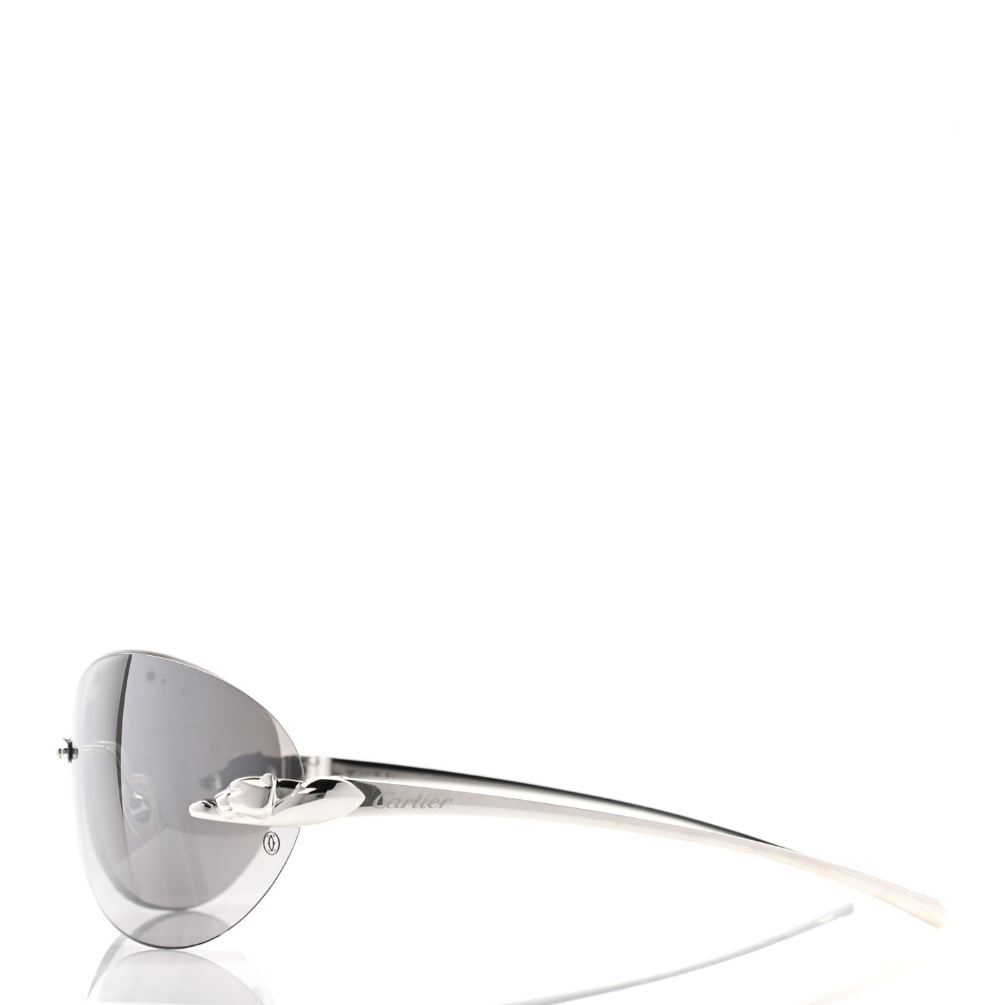 Panthere De Cartier Sunglasses Silver