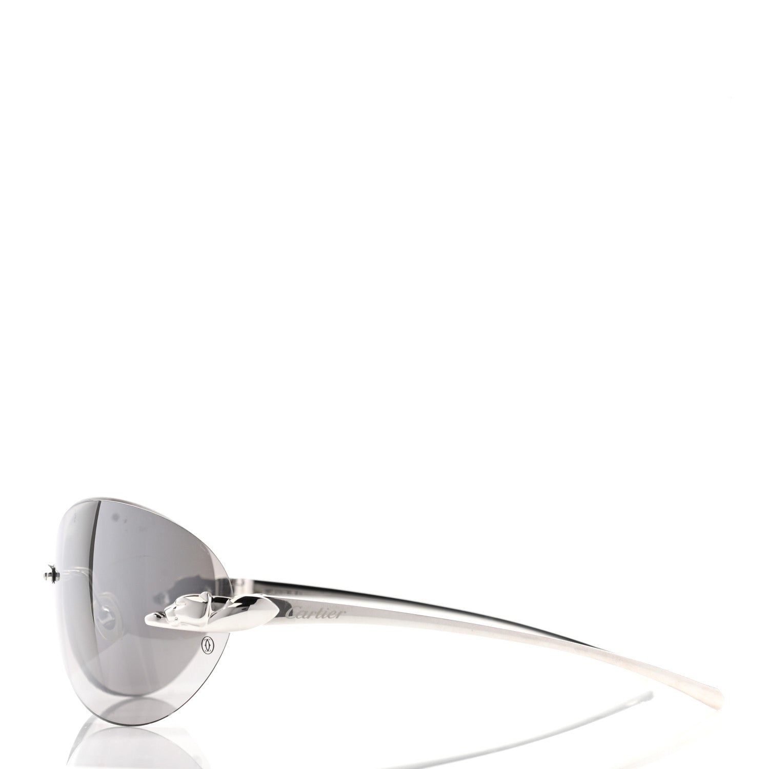 Cartier Panthere De Cartier Sunglasses Silver 3 of 10