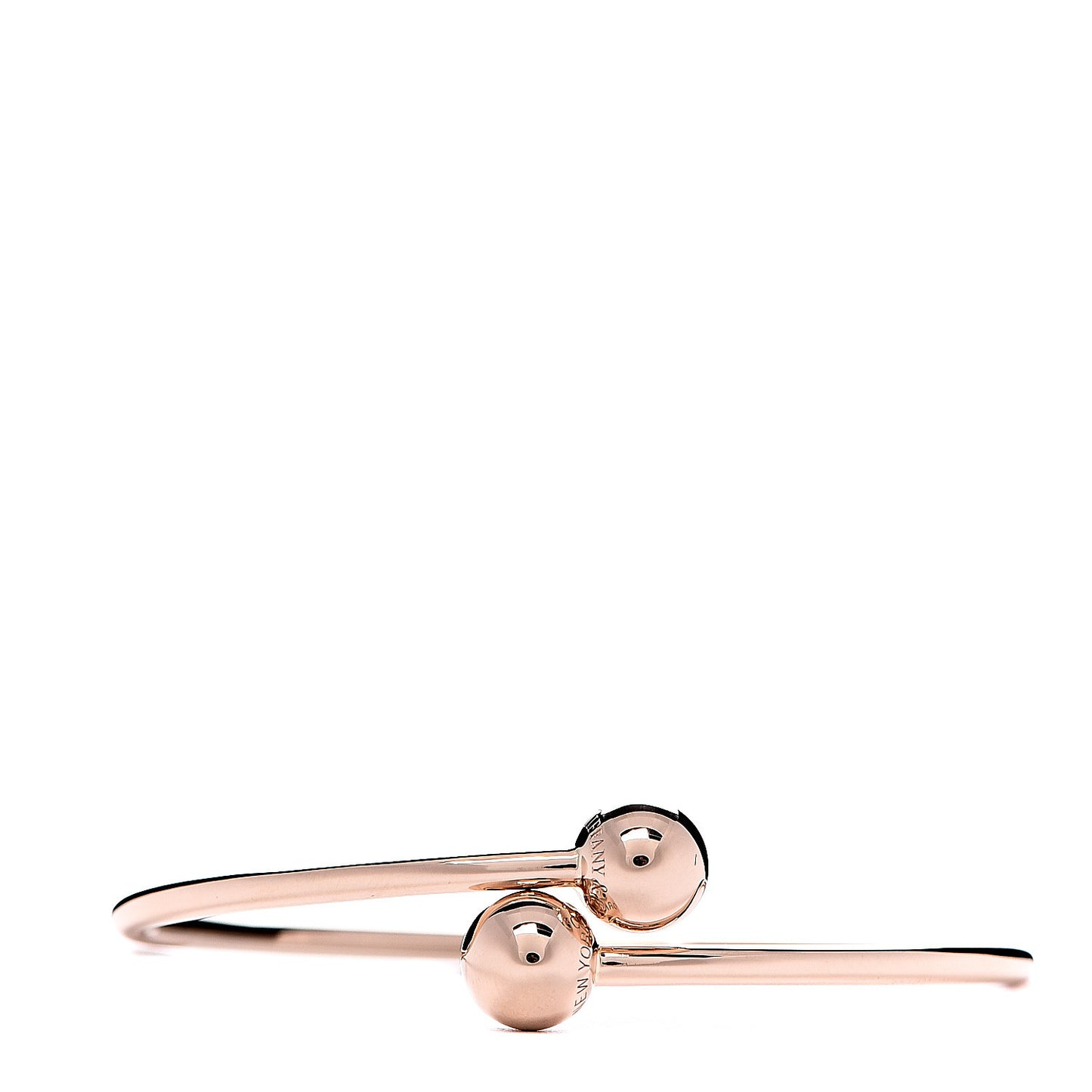 18K Rose Gold 8mm HardWear Ball Bypass Bracelet