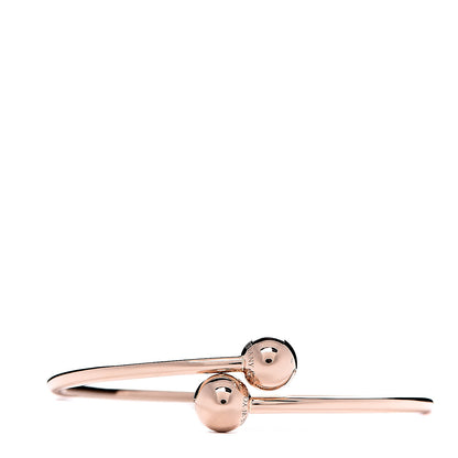 Tiffany 18K Rose Gold 8mm HardWear Ball Bypass Bracelet 1 of 5