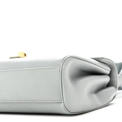 Celine Grained Calfskin Teen Soft 16 Shoulder Bag Ice Blue 10 of 11
