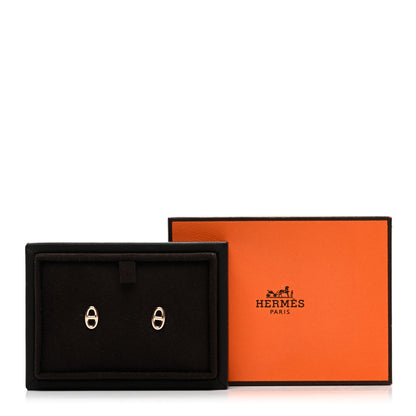 Hermes 18K Rose Gold TPM Farandole Stud Earrings 5 of 5