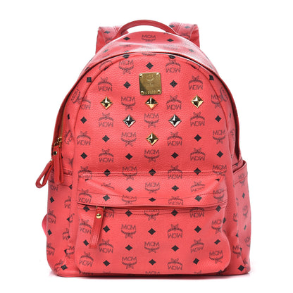MCM Visetos Medium Sprinkle Stud Stark Backpack Corail 1 of 9