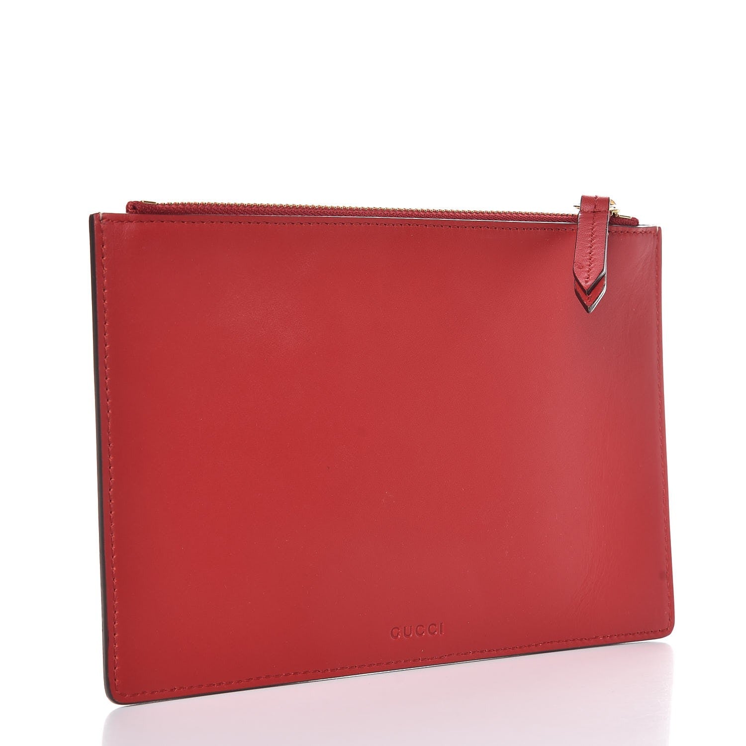 Gucci GG Supreme Monogram Merveilles Lips Zip Pouch Hibiscus Red 3 of 8
