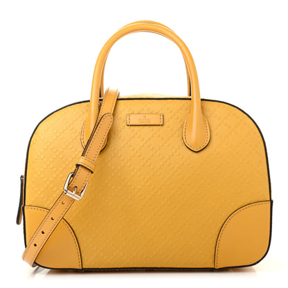 Gucci Calfskin Diamante Small Top Handle Bag Yellow 1 of 4