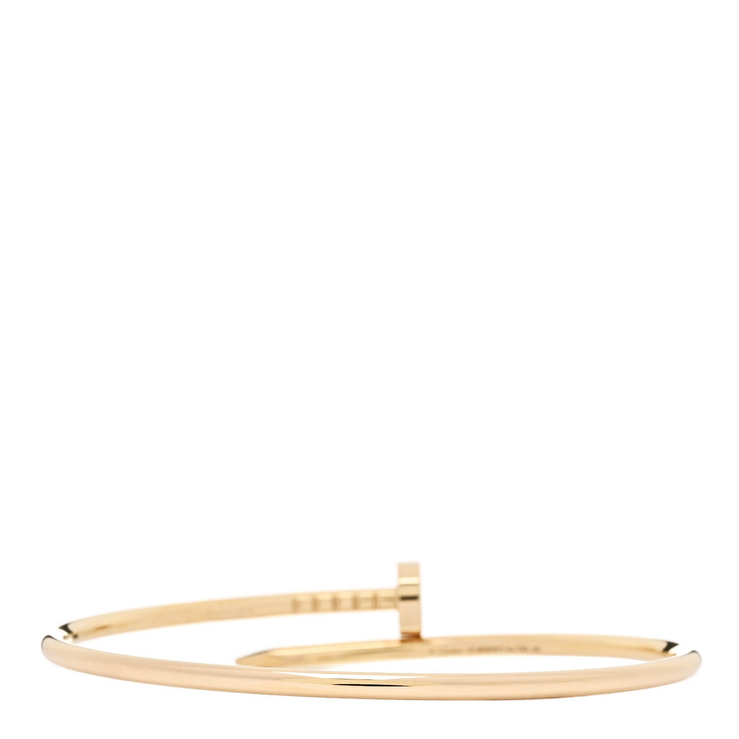 Cartier 18K Yellow Gold Small Juste Un Clou Bracelet 17 2 of 3