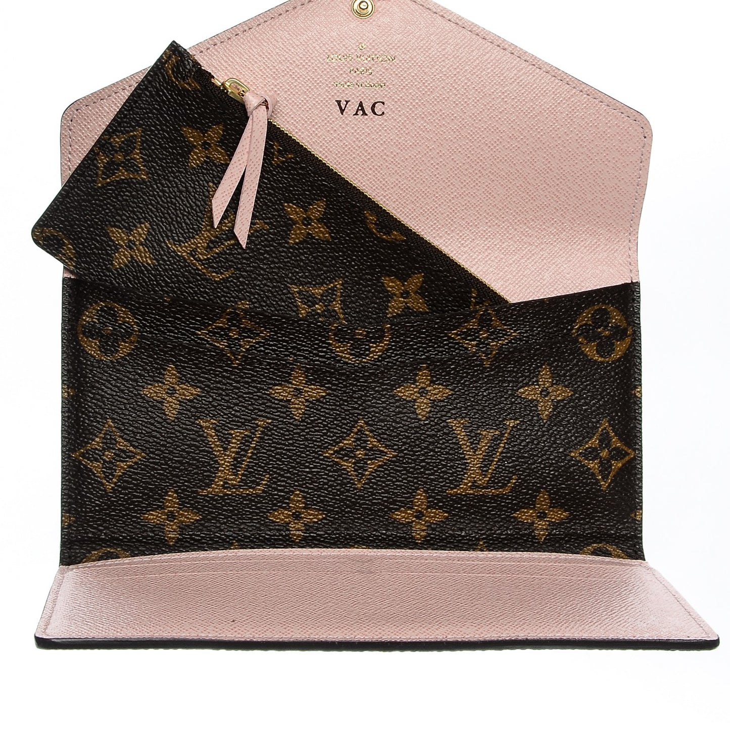 Monogram Josephine Wallet Rose Ballerine