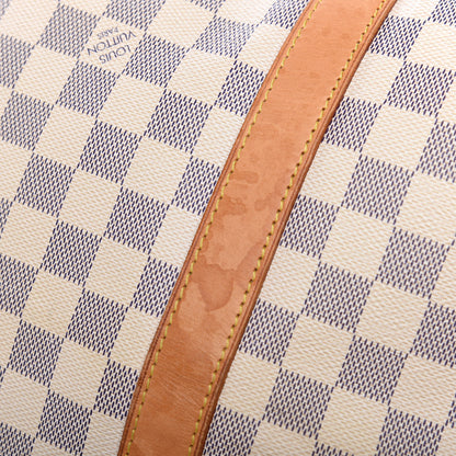 Louis Vuitton Damier Azur Keepall Bandouliere 55 11 of 12
