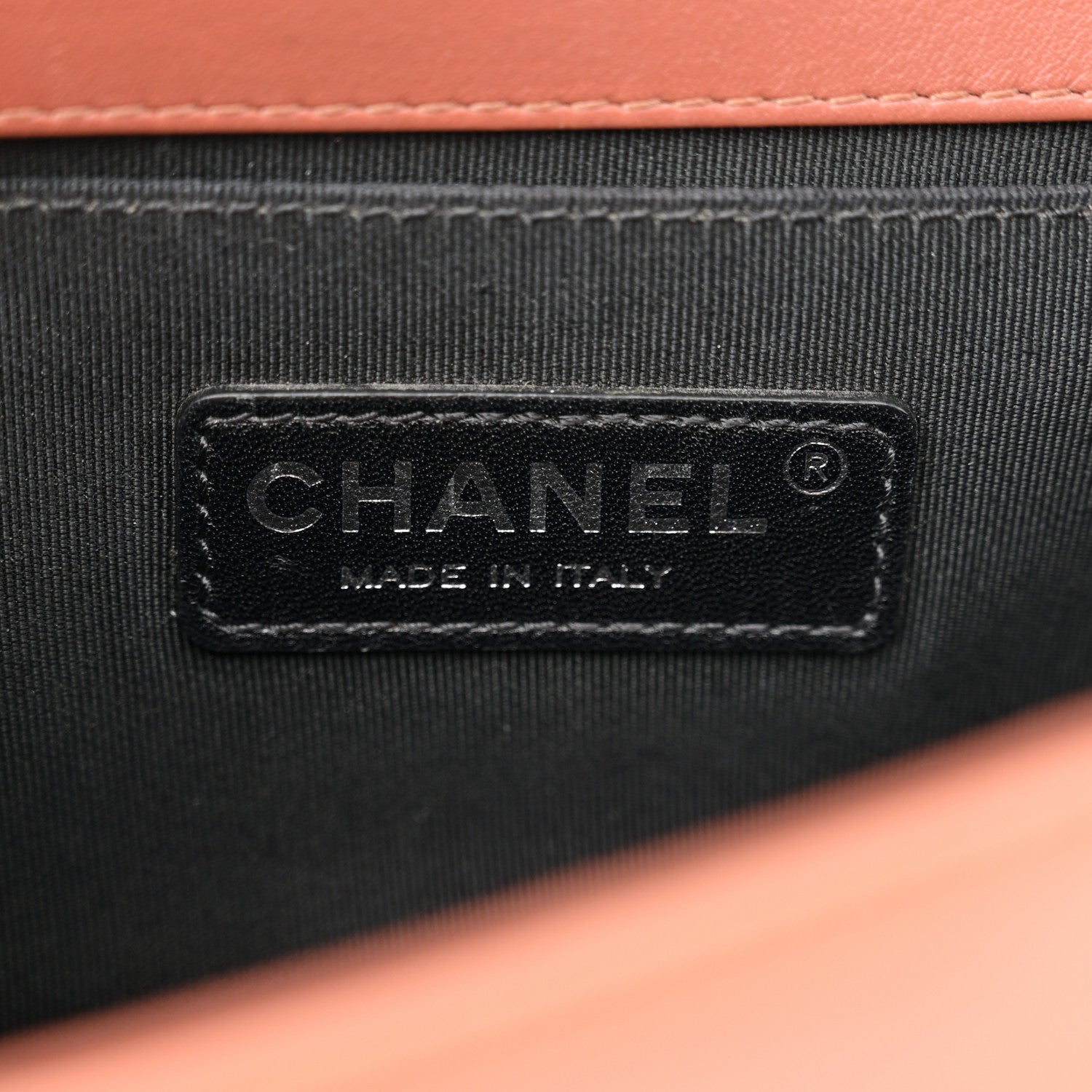 Chanel Patent Calfskin Quilted Small Plexiglass Boy Flap Orange 6 of 14