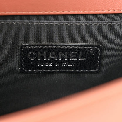 Chanel Patent Calfskin Quilted Small Plexiglass Boy Flap Orange 6 of 14