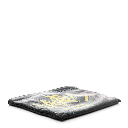 Balenciaga Agneau Arena Graffiti All Over Explorer Pouch Black Multicolor 4 of 7