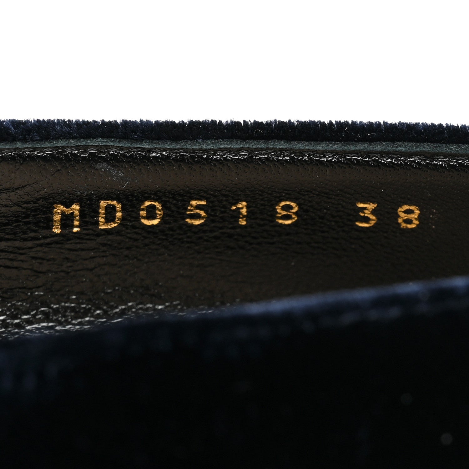 Christian Dior Velvet Baby-D Ballet Pumps 38 Deep Blue 8 of 8