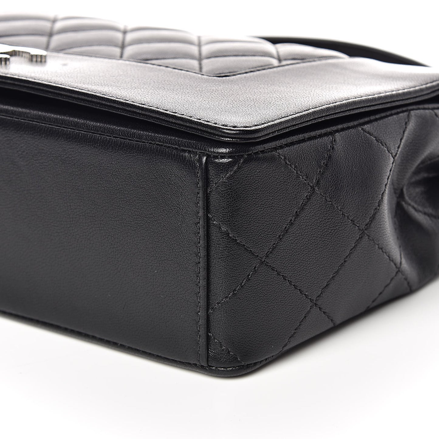 Sheepskin Quilted Vintage Mademoiselle Flap Black