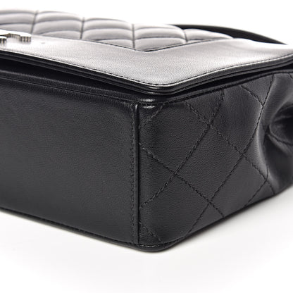 Chanel Sheepskin Quilted Vintage Mademoiselle Flap Black 9 of 10