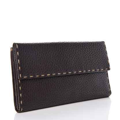 Fendi Cuoio Romano Selleria Bi-Fold Wallet Testa di Moro 3 of 9