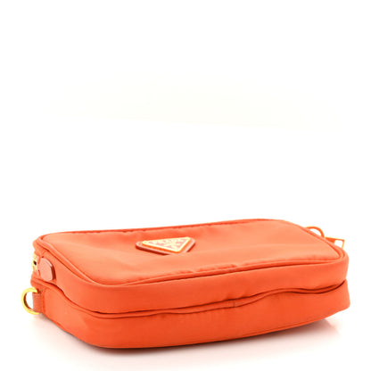 Prada Tessuto Nylon Mini Camera Crossbody Orange 5 of 12