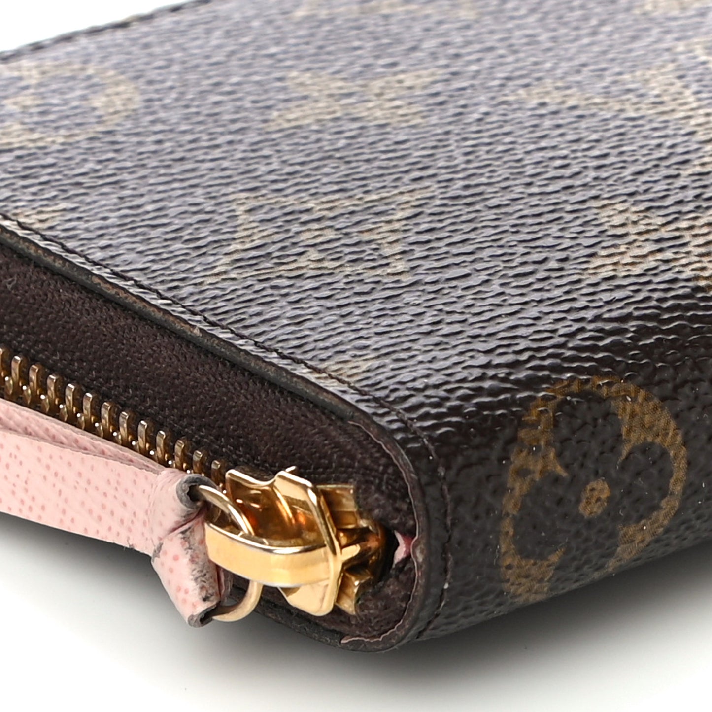Monogram Clemence Wallet Rose Ballerine