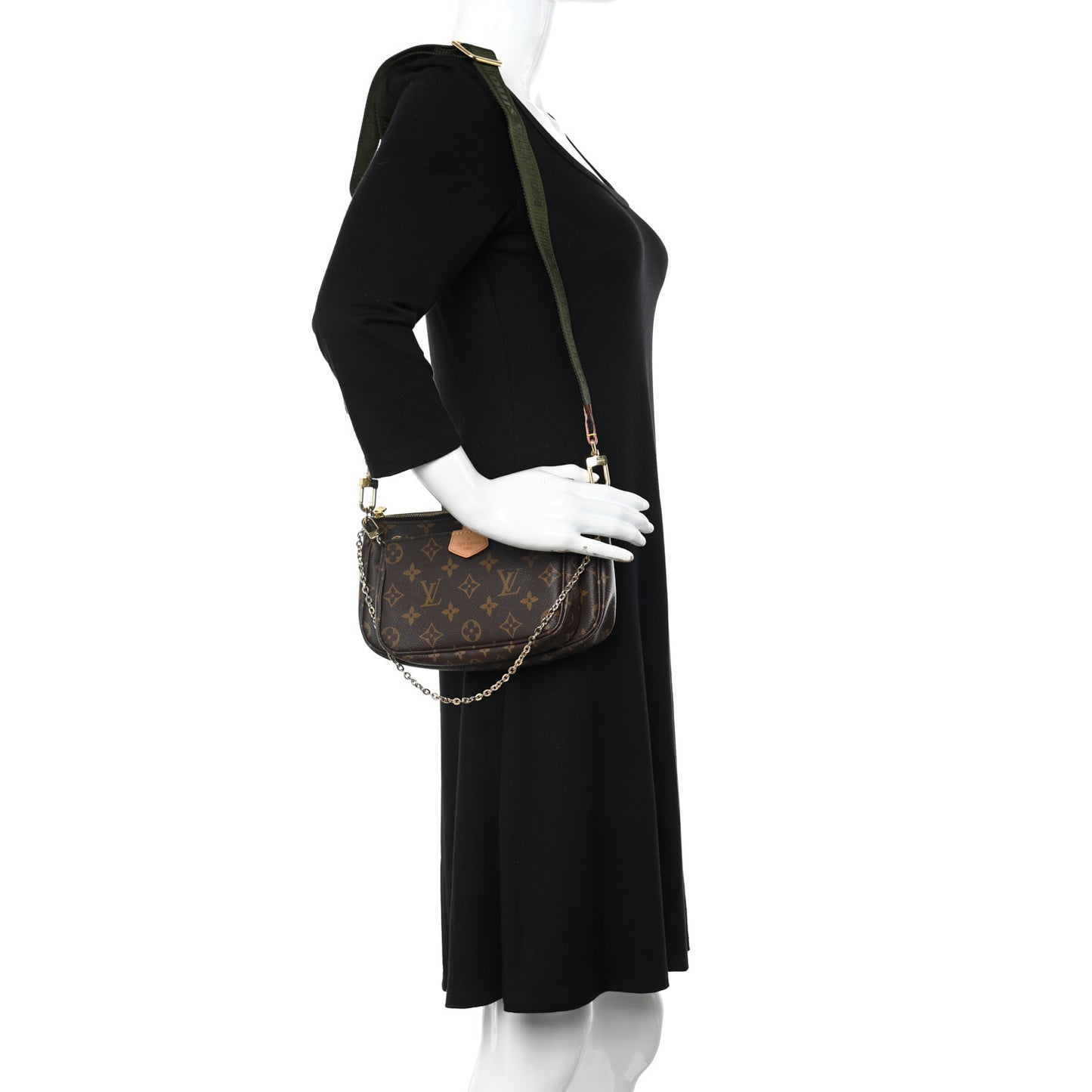 Monogram Multi Pochette Accessories Kaki