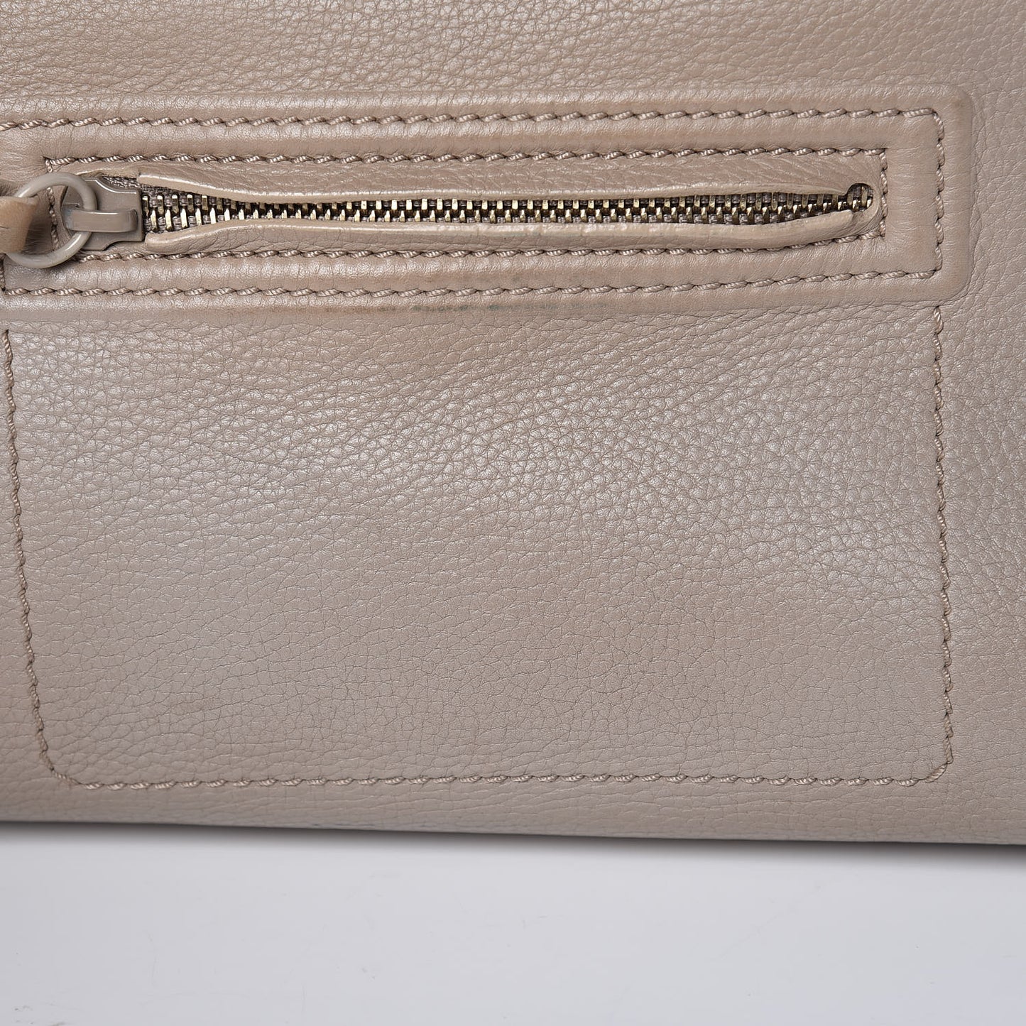Supple Calfskin Medium Phantom Luggage Beige