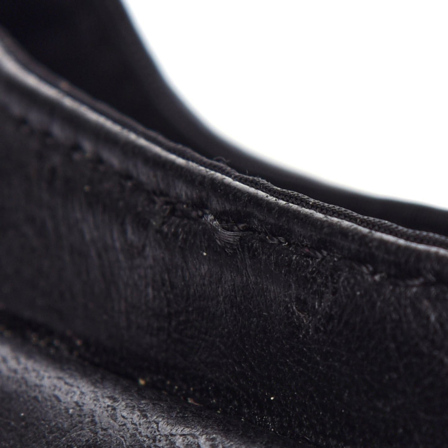 Ostrich Saddle Belt Bag Black
