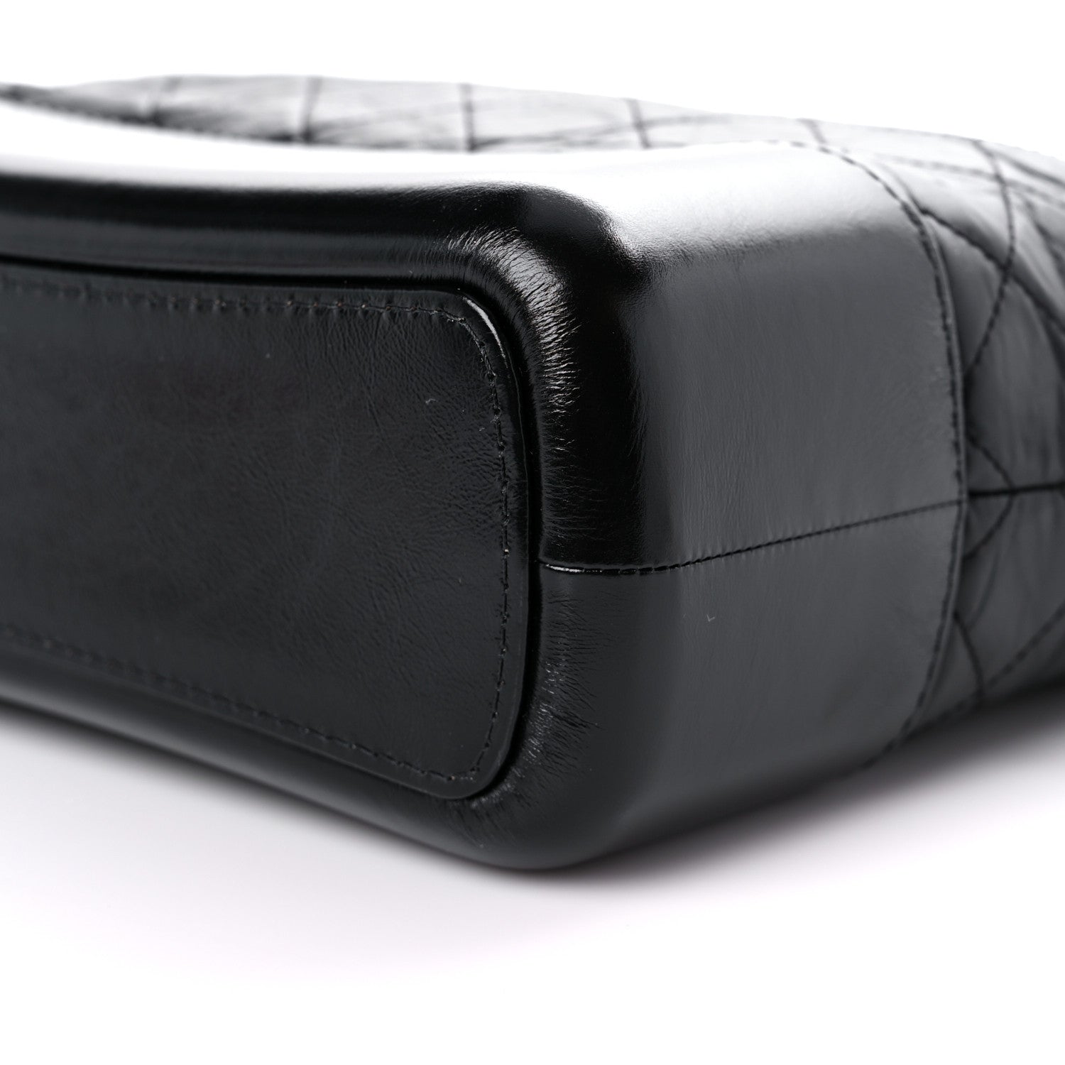 Chanel Aged Calfskin Quilted Medium Gabrielle Hobo Black 9 of 10
