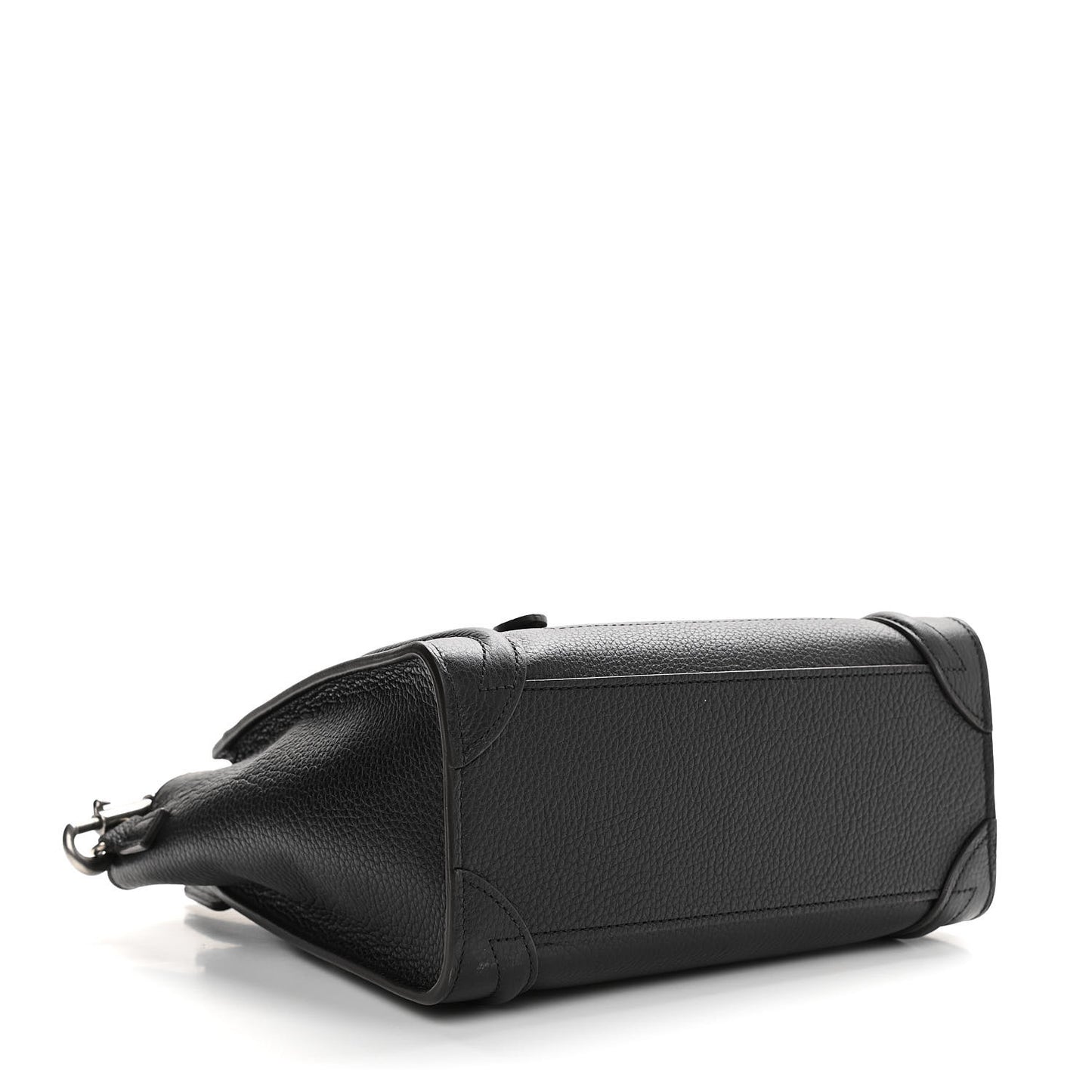 Drummed Calfskin Nano Luggage Black