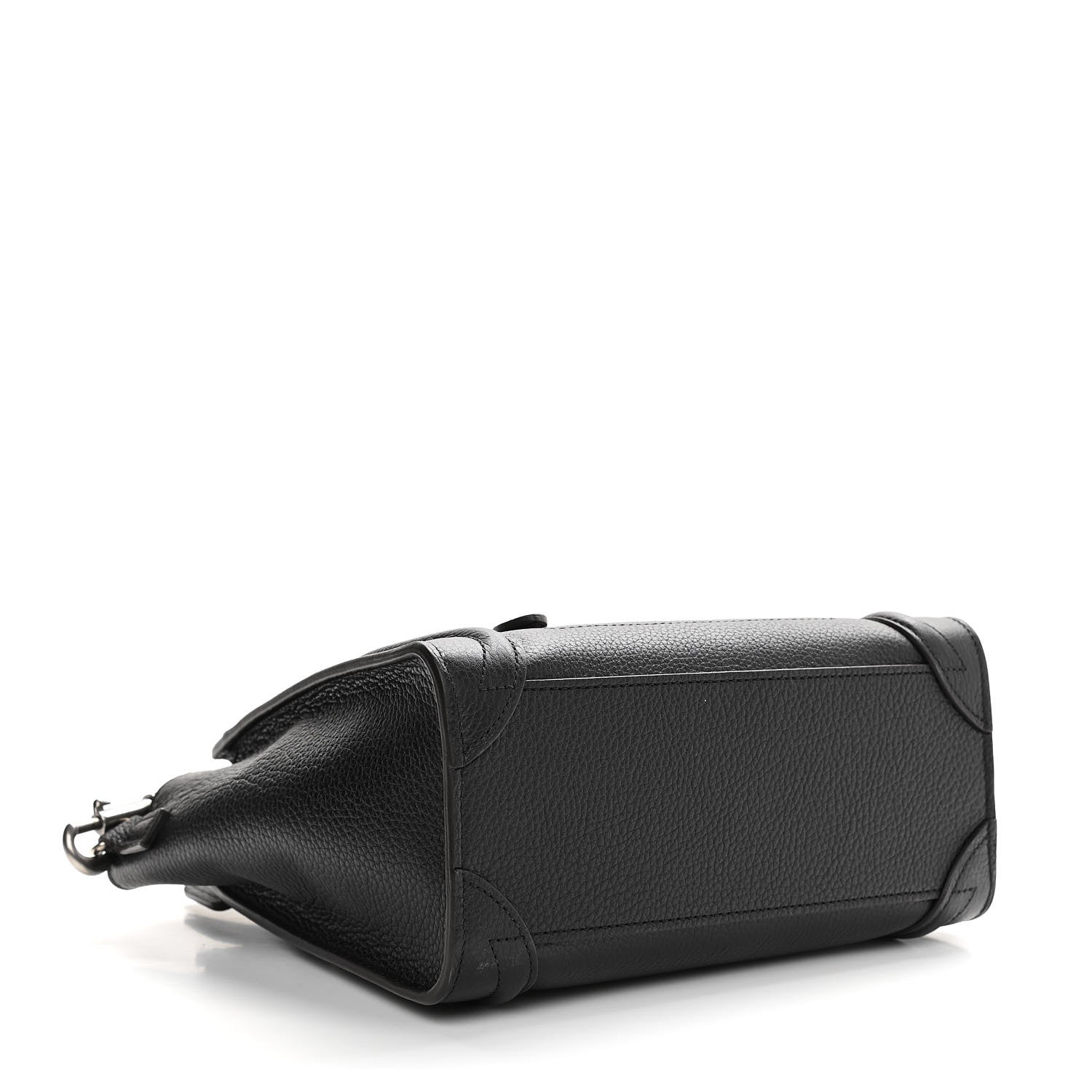 Celine Drummed Calfskin Nano Luggage Black 4 of 12