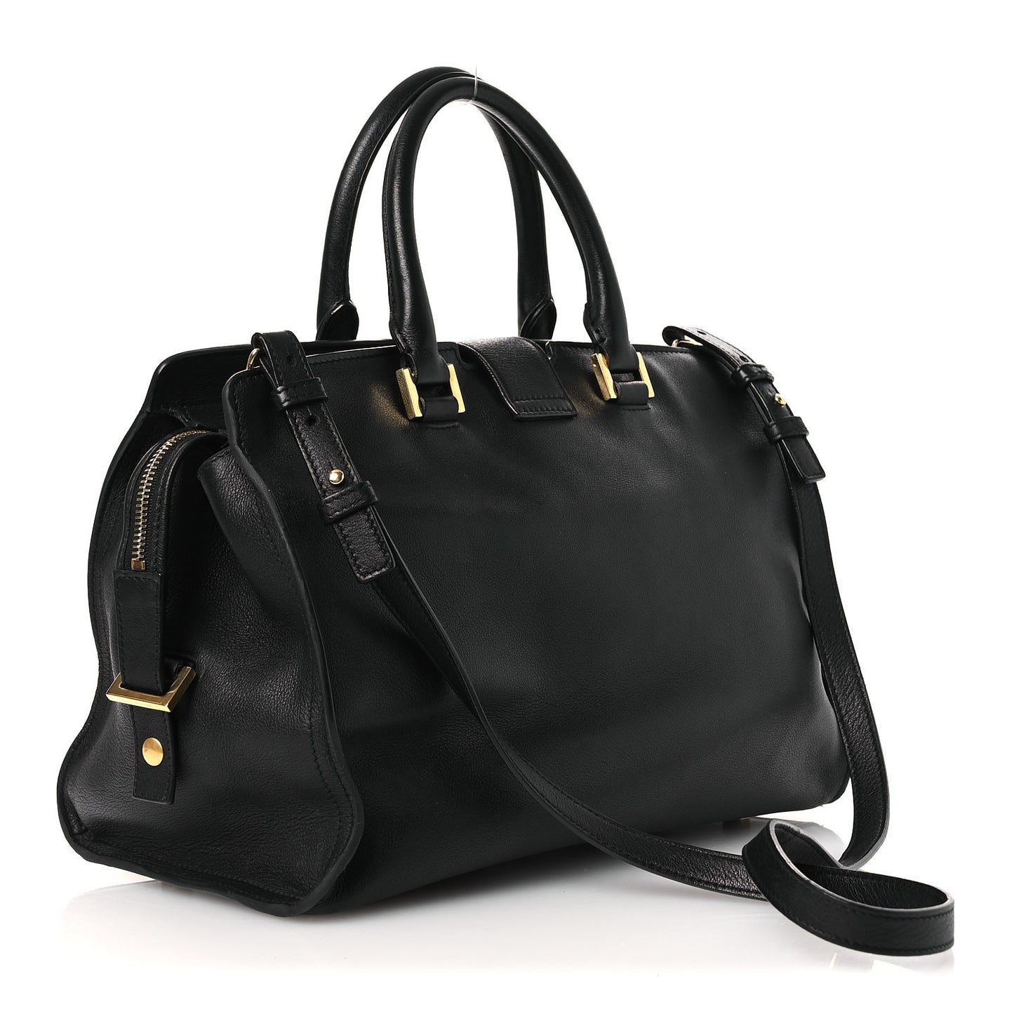 Calfskin Small Monogram Cabas Black