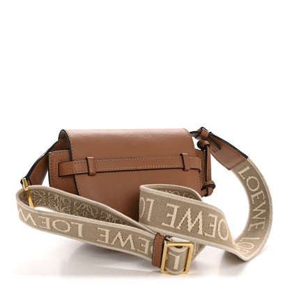 Loewe Calfskin Jacquard Mini Gate Dual Bag Tan 3 of 13