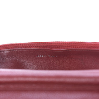 Chanel Caviar Quilted Wallet on Chain WOC Red 7 of 11