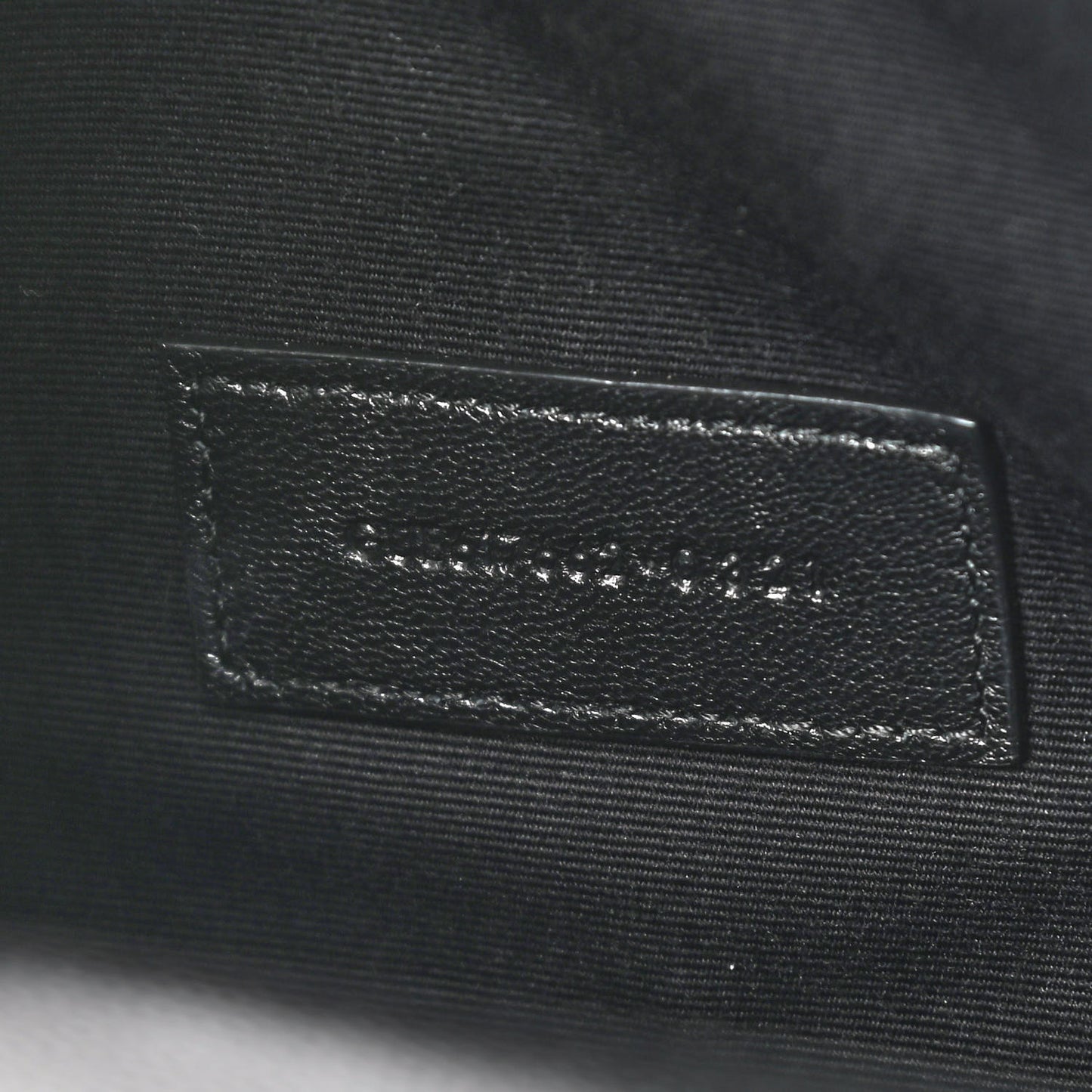 Grain De Poudre Matelasse Chevron Monogram Envelope Clutch Black