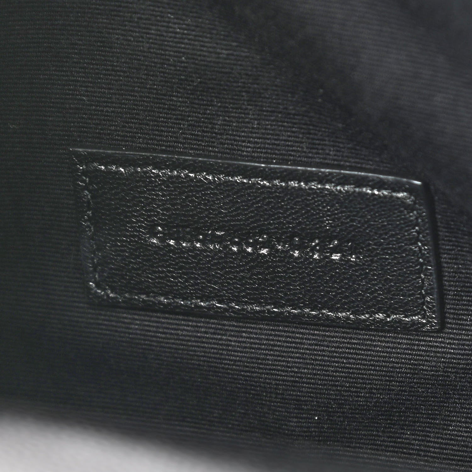 Saint Laurent Grain De Poudre Matelasse Chevron Monogram Envelope Clutch Black 8 of 10