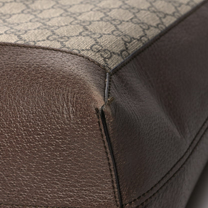 Gucci GG Supreme Monogram Web Ophidia Tote Brown 10 of 13
