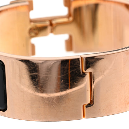 Hermes Enamel Wide Clic Clac H Bracelet PM Black 5 of 6