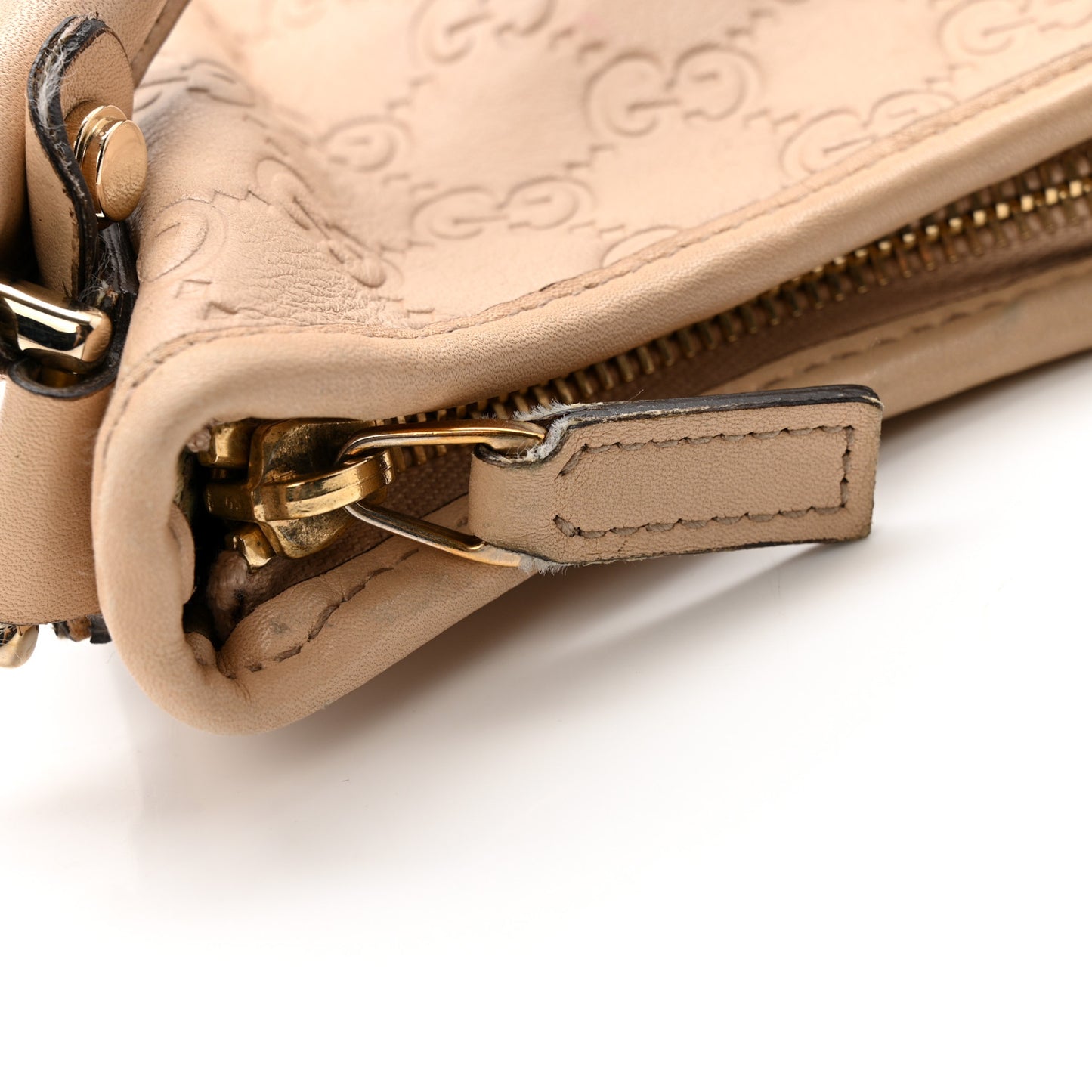 Guccissima Medium Abbey D Ring Hobo Beige
