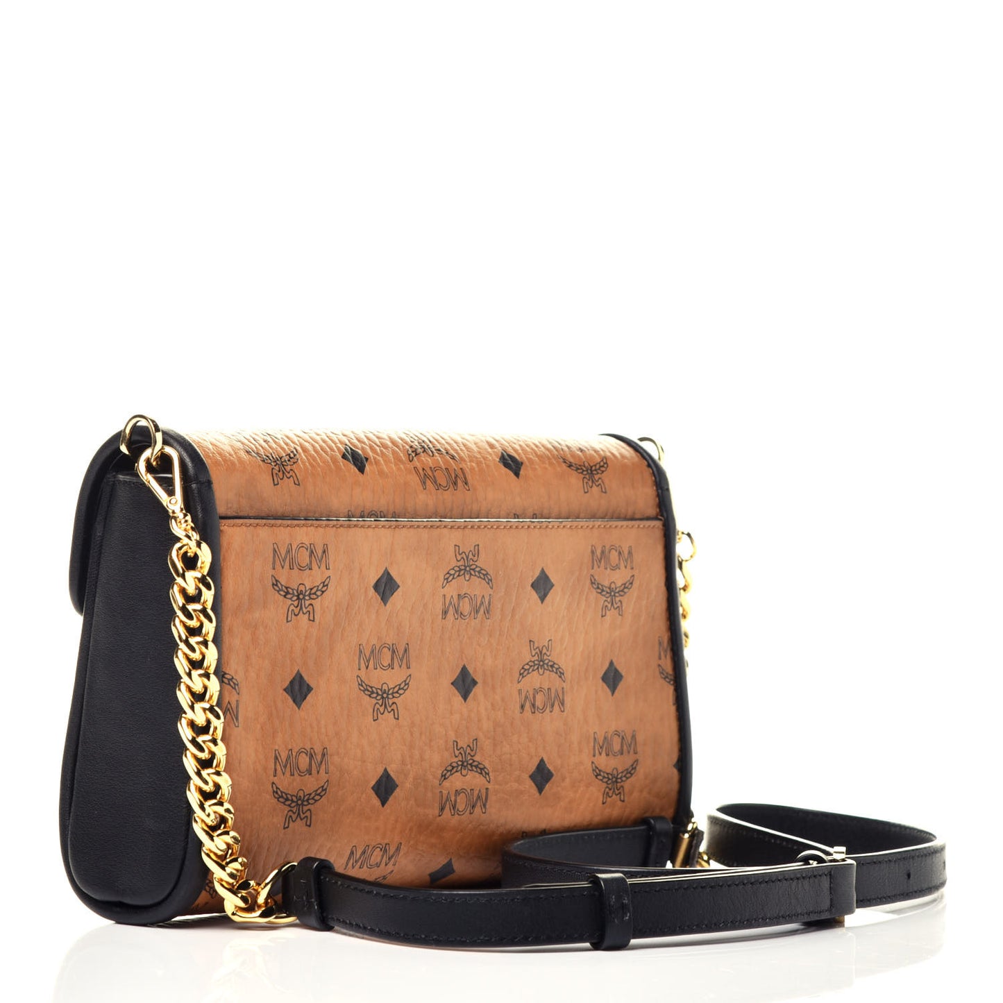 Visetos Millie Wallet On Chain Cognac Black