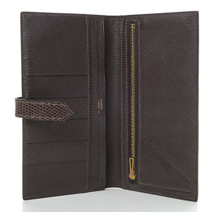 Hermes Lizard Bearn Wallet Havane 5 of 6