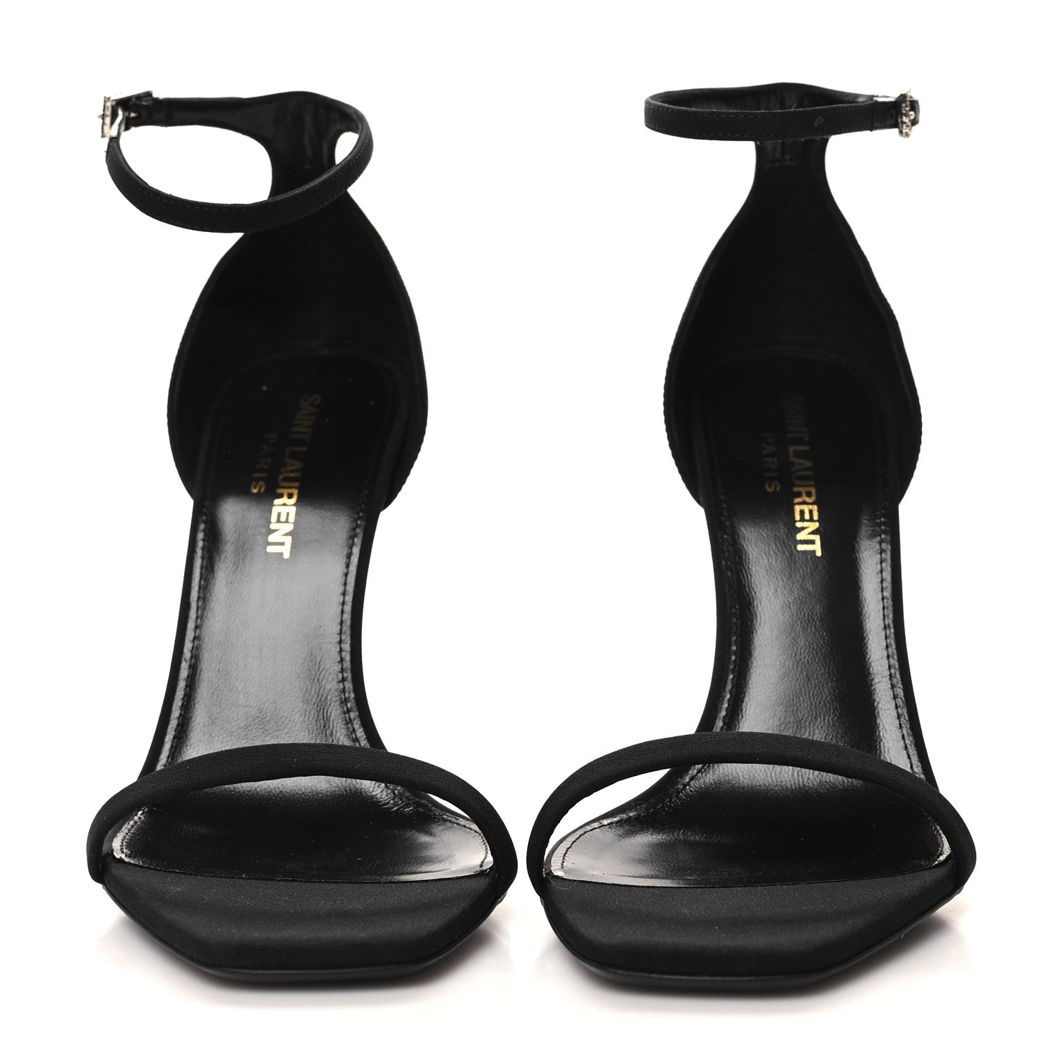 Saint Laurent Calfskin Opyum 110 Sandals 36 Black 2 of 9