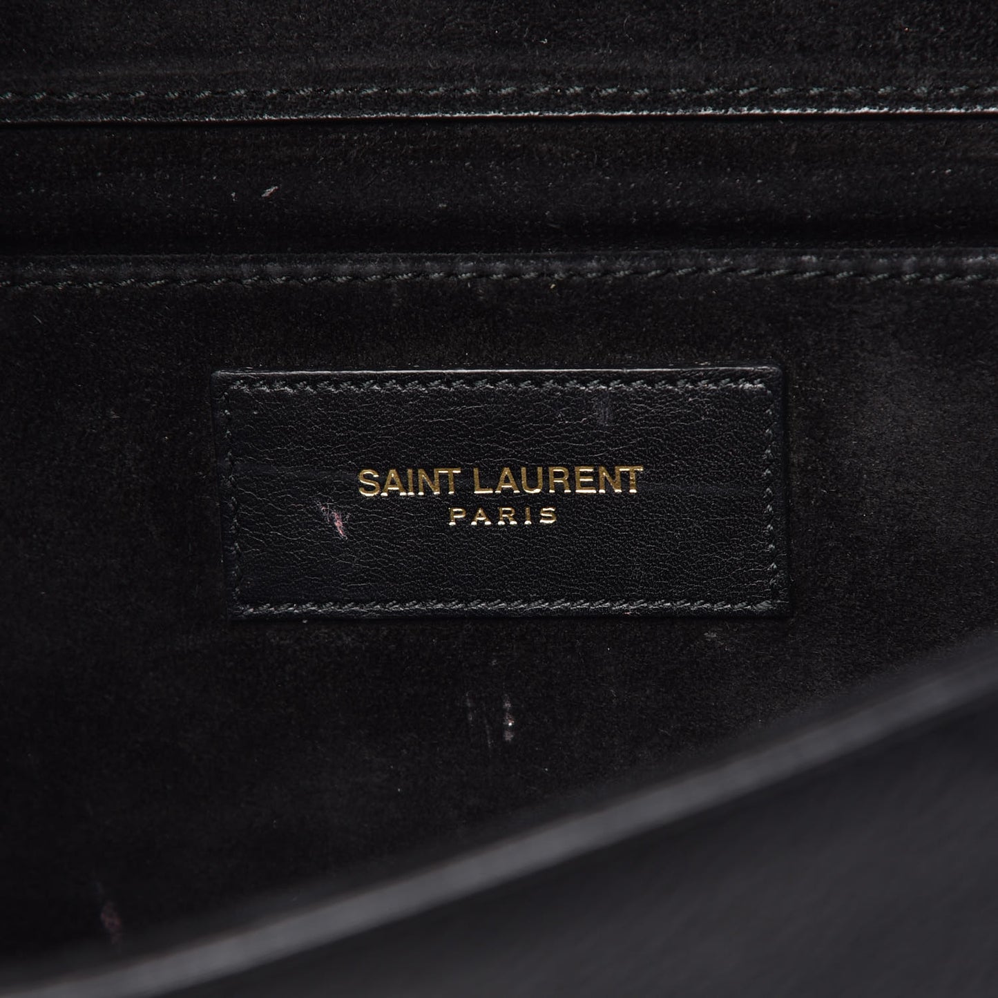 Calfskin Classic Y Ligne Clutch Black