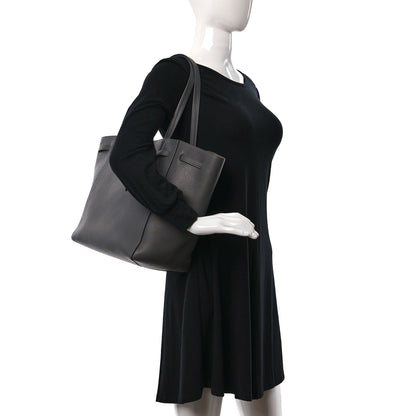 Celine Soft Grained Calfskin Medium Belt Cabas Phantom Medium Grey 2 of 8