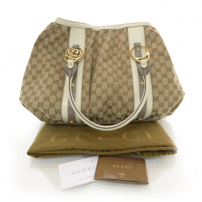 Gucci Monogram Medium Interlocking Icon Tote Ivory 3 of 7