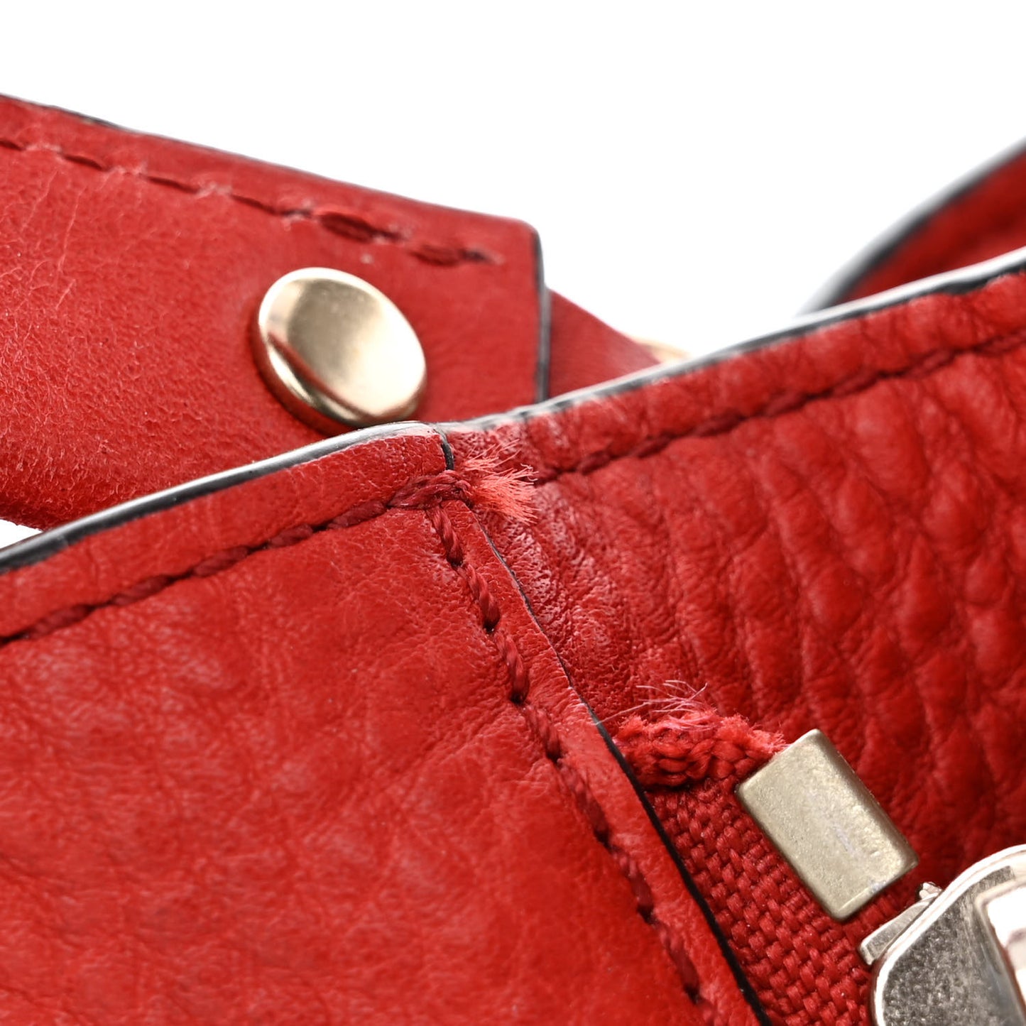 Grainy Calfskin House Check Small Maidstone Red