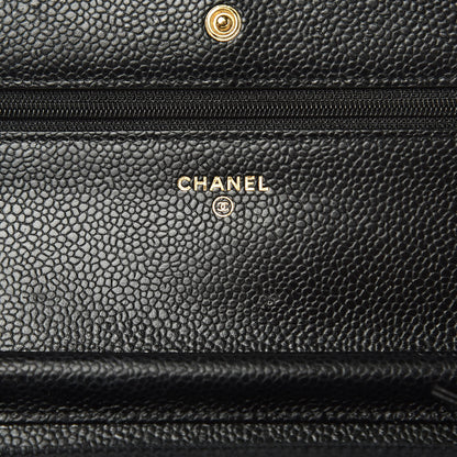 Chanel Caviar Quilted Wallet On Chain WOC Black 6 of 9