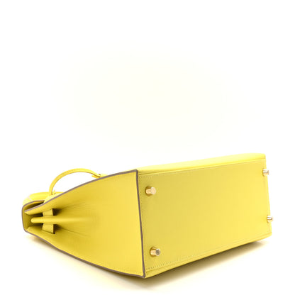 Hermes Epsom Kelly Sellier 28 Lime 4 of 11