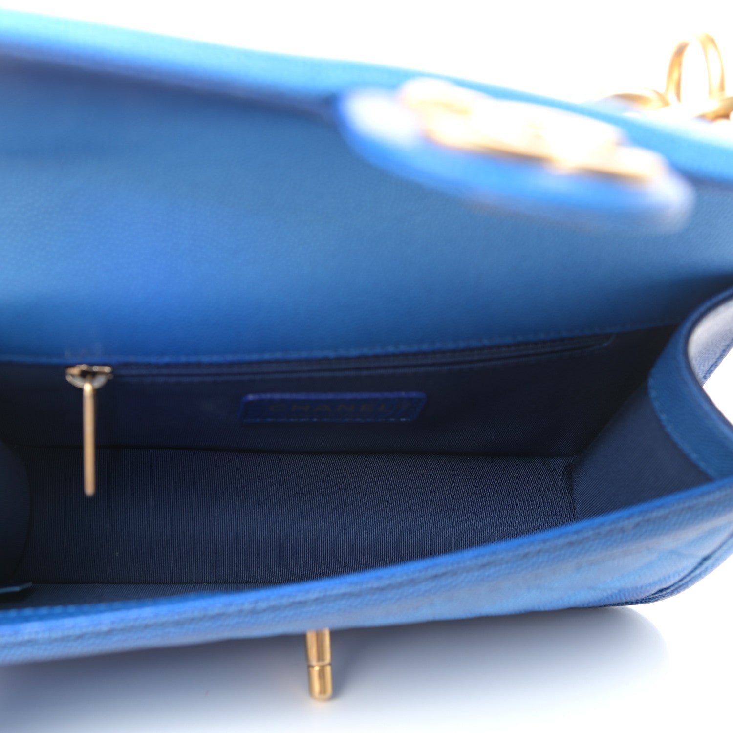 Chanel Caviar Quilted Small Sunset On The Sea Flap Blue 5 of 10