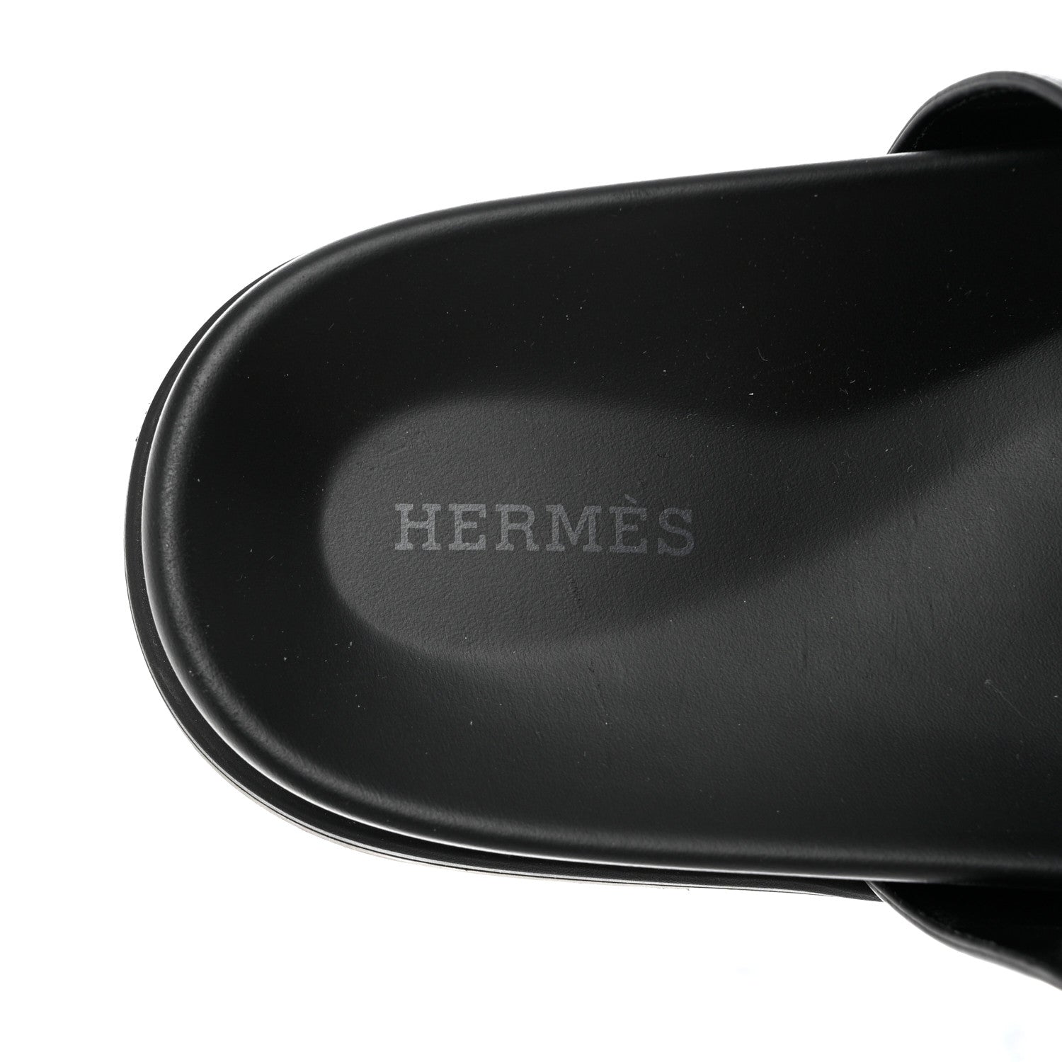Hermes Calfskin Mens Chypre Sandals 42 Black 7 of 9