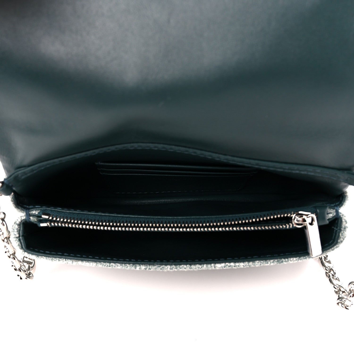 Christian Dior Canvas Macrocannage Caro Pouch Green Multicolor 5 of 11